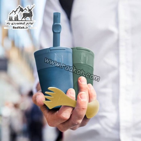 لیوان 2 نفره لایت مای فایر مدل pack up cup bio رنگ سبز