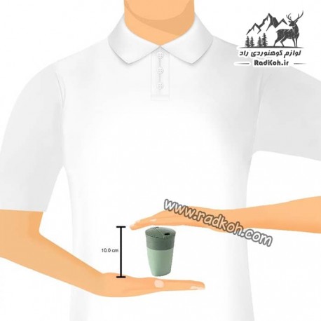 لیوان 2 نفره لایت مای فایر مدل pack up cup bio رنگ سبز