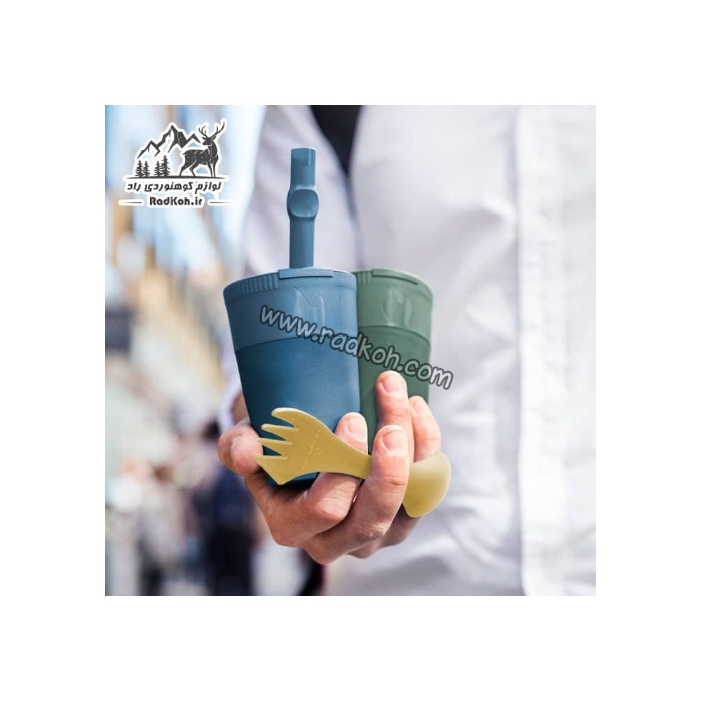 لیوان تاشو فله ای لایت مای فایر مدل pack up cup bio رنگ سرمه ای
