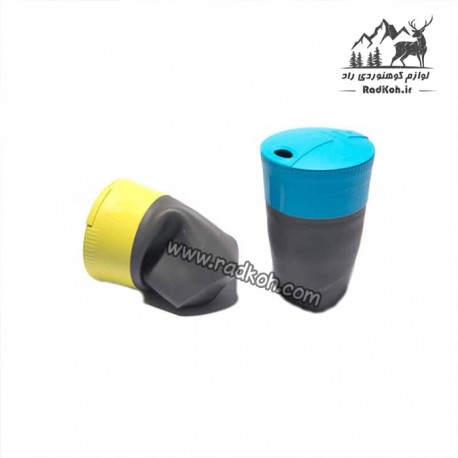 لیوان تاشو فله ای لایت مای فایر مدل pack up cup bio رنگ خاکستری/آبی