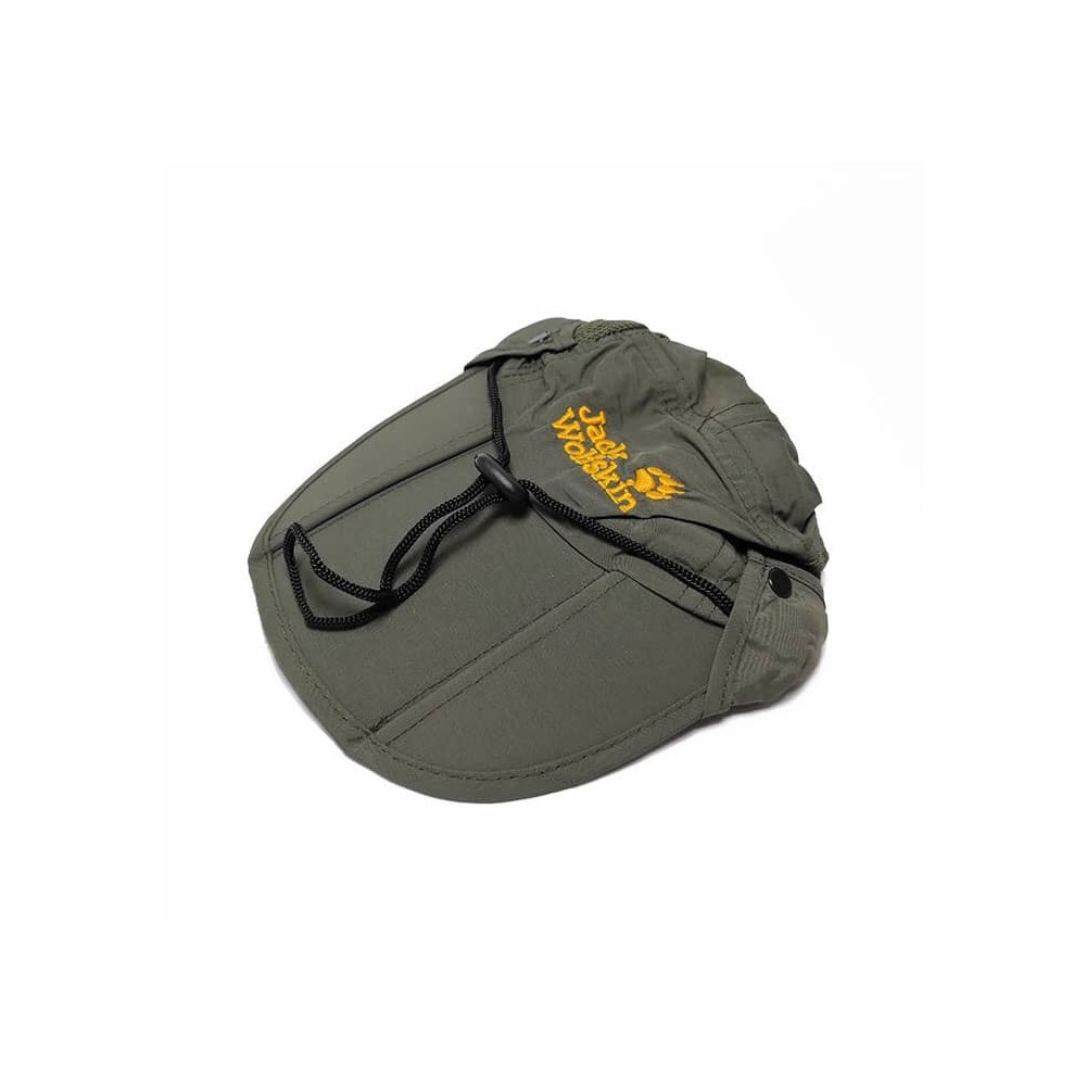 کلاه جک وولف اسکین jack wolfskin رنگ سبز تیره