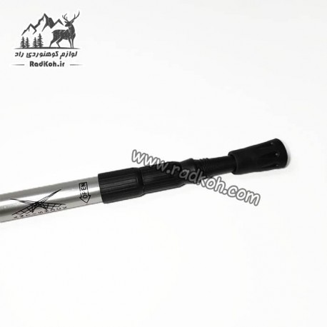 عصای کله گاوی رنگ مشکی/نقره ای