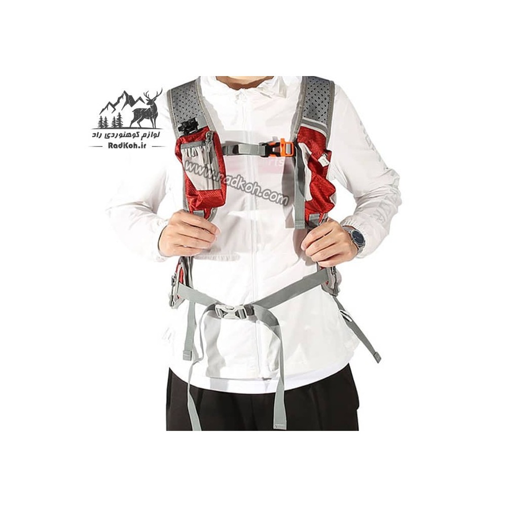 کوله دوچرخه سواری 18 لیتری هامتو مدل HB202105-1 رنگ قرمز