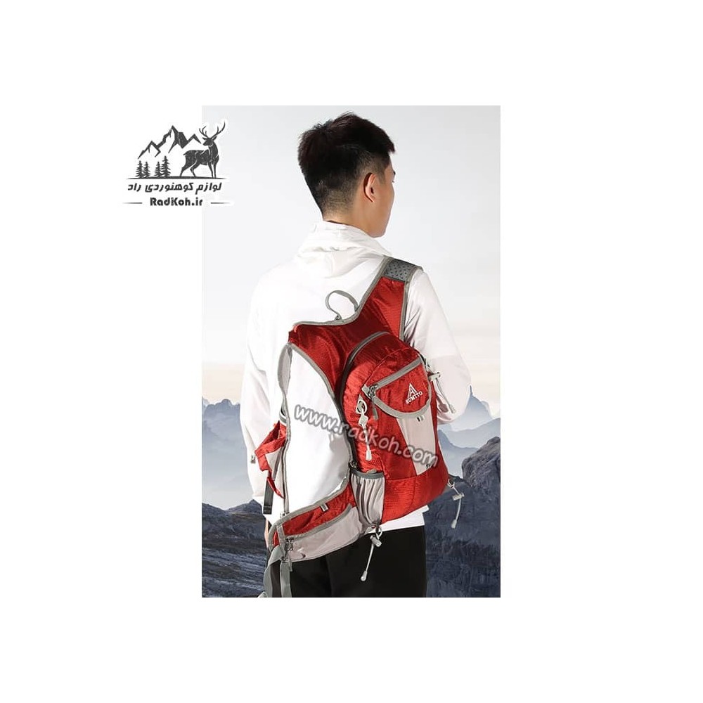 کوله دوچرخه سواری 18 لیتری هامتو مدل HB202105-1 رنگ قرمز