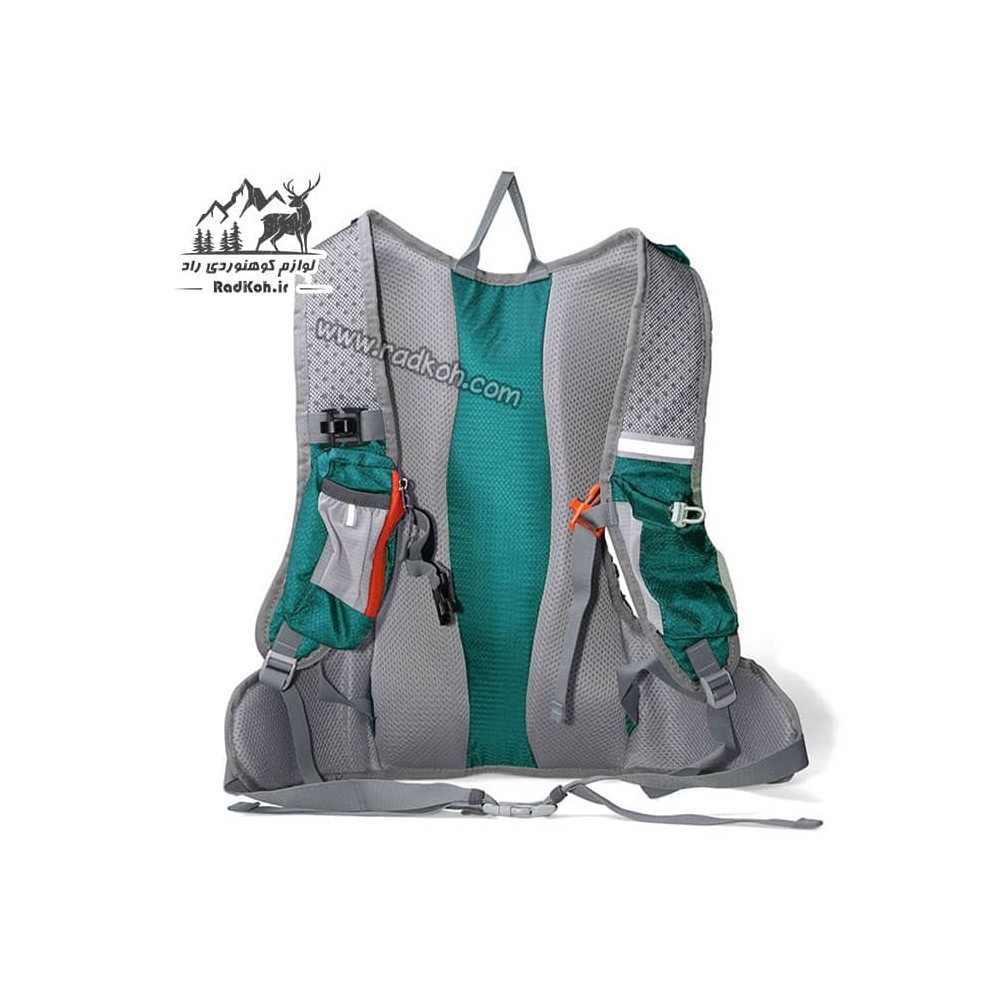 کوله دوچرخه سواری 18 لیتری هامتو مدل HB202105-2 رنگ سبز کله غازی