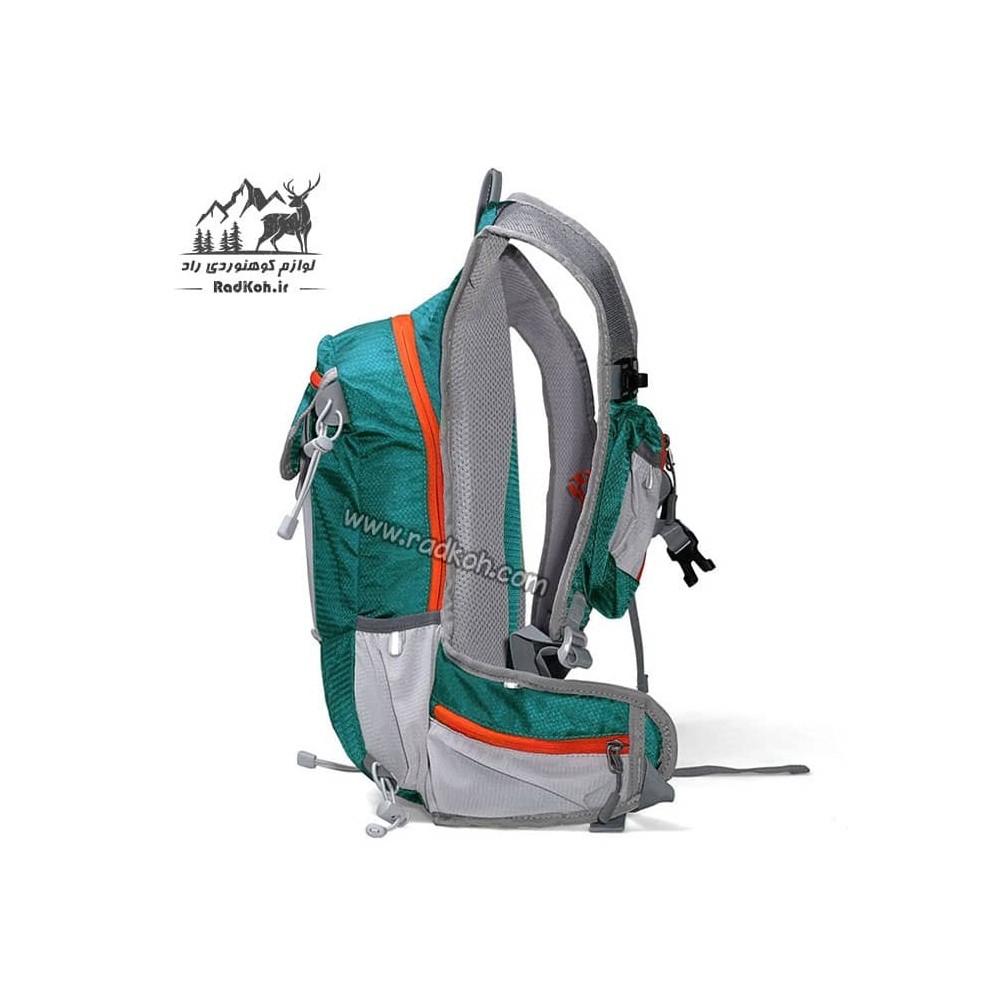 کوله دوچرخه سواری 18 لیتری هامتو مدل HB202105-2 رنگ سبز کله غازی