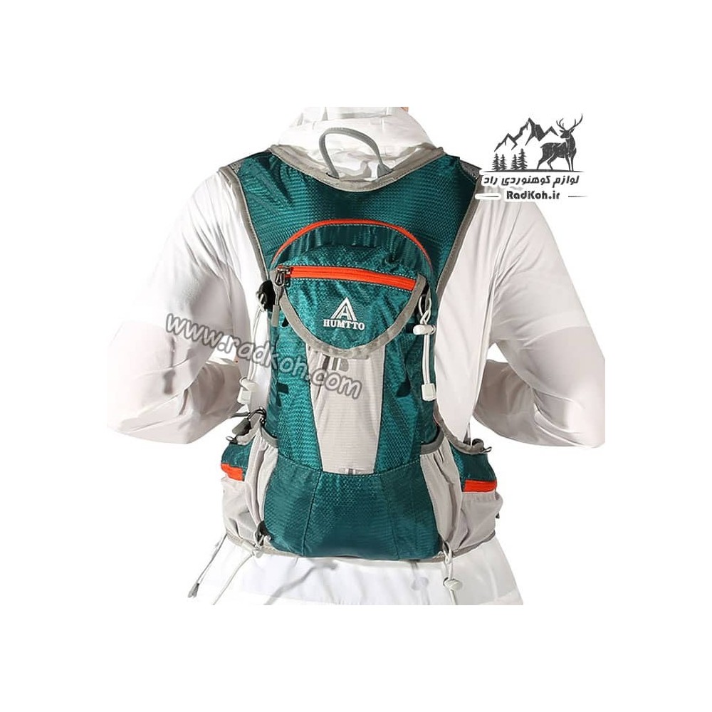 کوله دوچرخه سواری 18 لیتری هامتو مدل HB202105-2 رنگ سبز کله غازی