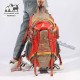 کوله پشتی طبیعت گردی 36 لیتری هامتو مدل HB202102-1 رنگ طوسی قرمز