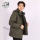 کاپشن دوپوش مردانه هامتو مدل humtto 25C938A-2 رنگ سبز تیره