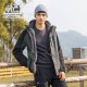 کاپشن دوپوش مردانه هامتو مدل humtto 25C939A-2 رنگ سبز تیره/مشکی