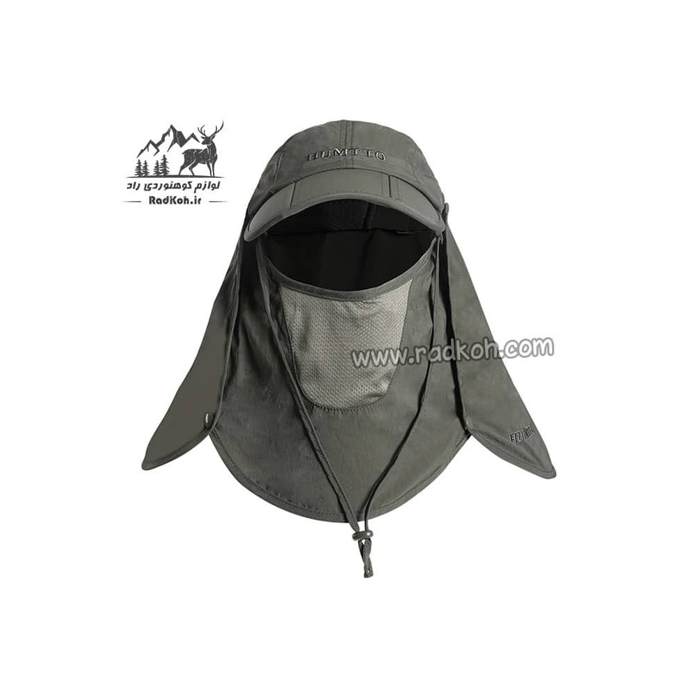 کلاه آفتابگیر سه تکه مردانه و زنانه هامتو مدل humtto HB202112-1 رنگ سبز تیره