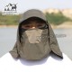کلاه آفتابگیر سه تکه مردانه و زنانه هامتو مدل humtto HB202112-1 رنگ سبز تیره