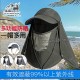 کلاه آفتابگیر سه تکه مردانه و زنانه هامتو مدل humtto HB202112-1 رنگ سبز تیره