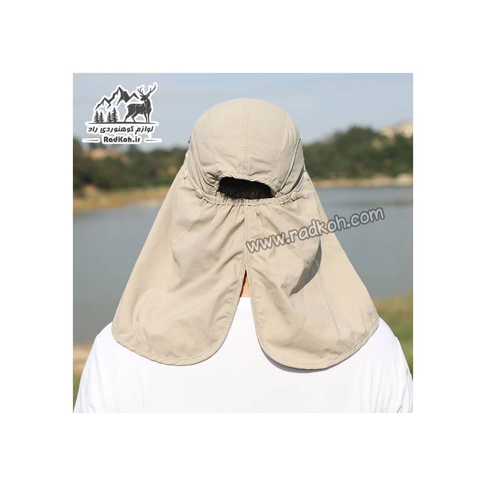 کلاه آفتابگیر سه تکه مردانه و زنانه هامتو مدل humtto HB202112-2 رنگ خاکی