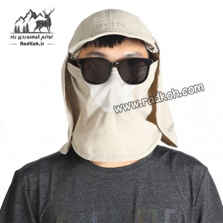 کلاه آفتابگیر سه تکه مردانه و زنانه هامتو مدل humtto HB202112-2 رنگ خاکی