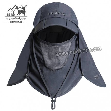 کلاه آفتابگیر سه تکه مردانه و زنانه هامتو مدل humtto HB202112-3 رنگ خاکستری تیره