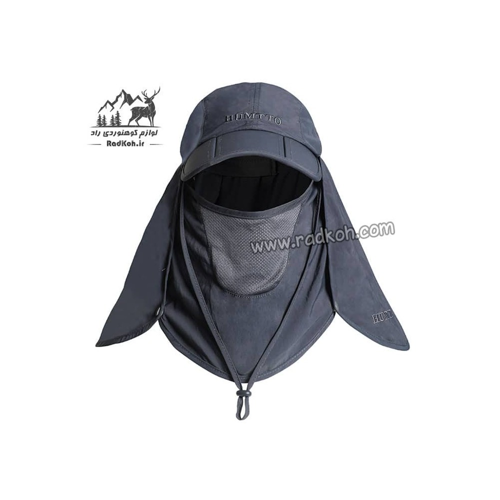 کلاه آفتابگیر سه تکه مردانه و زنانه هامتو مدل humtto HB202112-3 رنگ خاکستری تیره