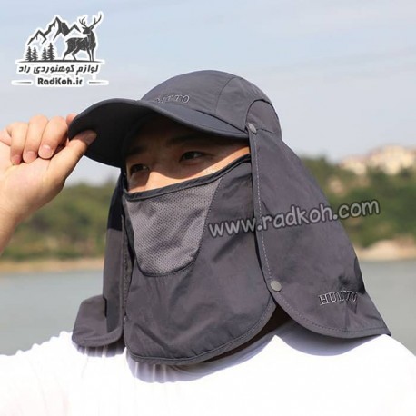 کلاه آفتابگیر سه تکه مردانه و زنانه هامتو مدل humtto HB202112-3 رنگ خاکستری تیره