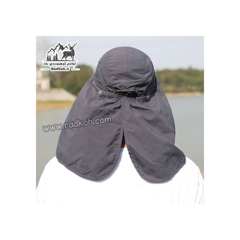کلاه آفتابگیر سه تکه مردانه و زنانه هامتو مدل humtto HB202112-3 رنگ خاکستری تیره