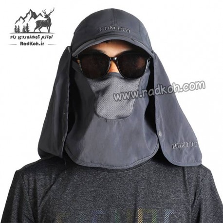 کلاه آفتابگیر سه تکه مردانه و زنانه هامتو مدل humtto HB202112-3 رنگ خاکستری تیره