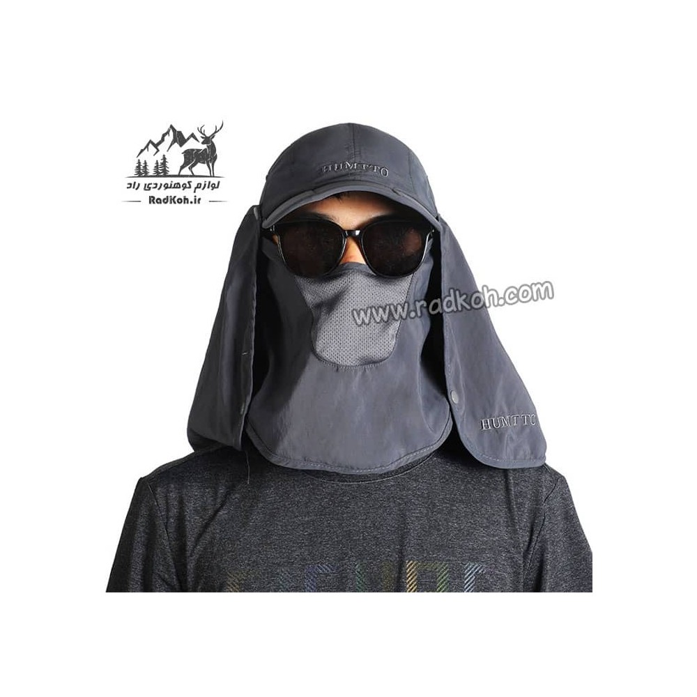 کلاه آفتابگیر سه تکه مردانه و زنانه هامتو مدل humtto HB202112-3 رنگ خاکستری تیره