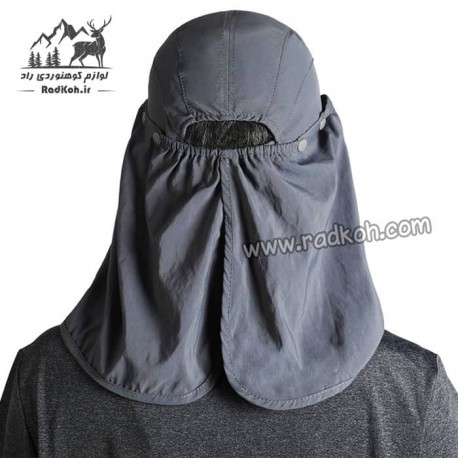 کلاه آفتابگیر سه تکه مردانه و زنانه هامتو مدل humtto HB202112-3 رنگ خاکستری تیره