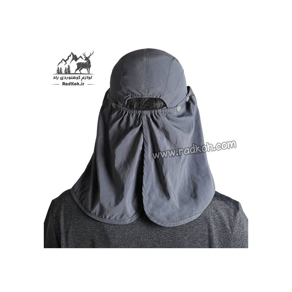 کلاه آفتابگیر سه تکه مردانه و زنانه هامتو مدل humtto HB202112-3 رنگ خاکستری تیره