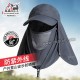 کلاه آفتابگیر سه تکه مردانه و زنانه هامتو مدل humtto HB202112-3 رنگ خاکستری تیره