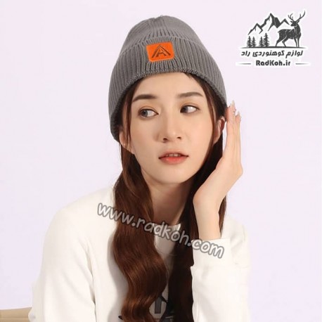 کلاه بافتنی مردانه و زنانه هامتو مدل humtto HB202121-2 رنگ خاکستری