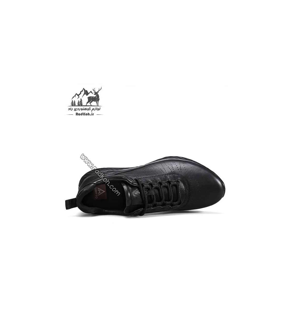 کفش رانینگ چرمی مردانه هومتو مدل humtto 330973A-1 رنگ مشکی