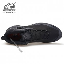 کفش طبیعت گردی نیم بوت مردانه هومتو مدل humtto 230969A-1 بند دیسکی  رنگ مشکی