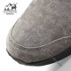 کفش چرم مردانه بدون بند هامتو مدل humtto 330401A-2 رنگ خاکی