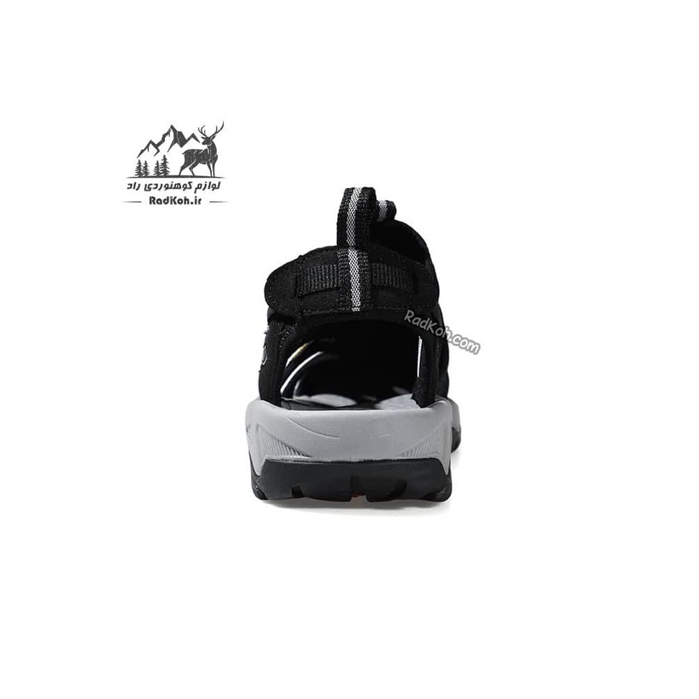 صندل مردانه هامتو مدل humtto 710442A-1 رنگ مشکی/طوسی