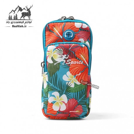 کیف بازویی هامتو مدل HB18907-6 سایز M رنگ آبی فیروزه ای