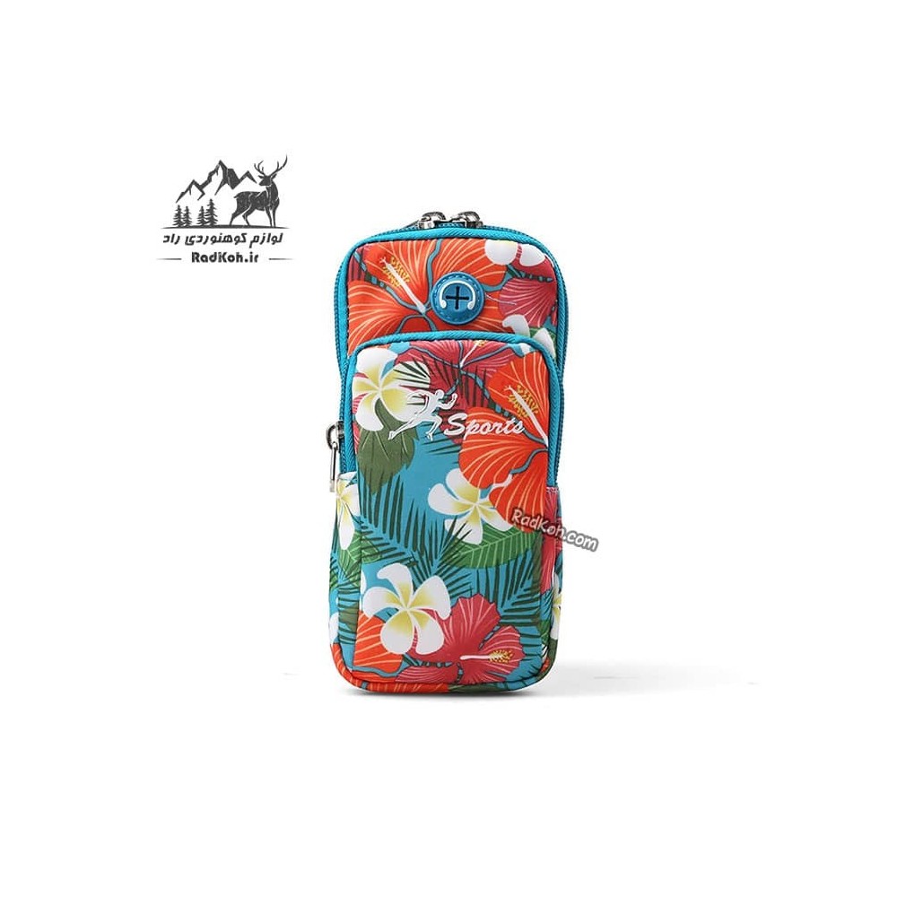 کیف بازویی هامتو مدل HB18907-6 سایز M رنگ آبی فیروزه ای