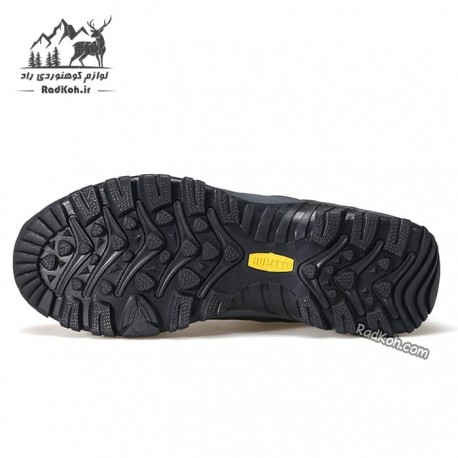 کفش ساقدار مردانه چرم هامتو مدل 230914A-3 رنگ خاکستری تیره