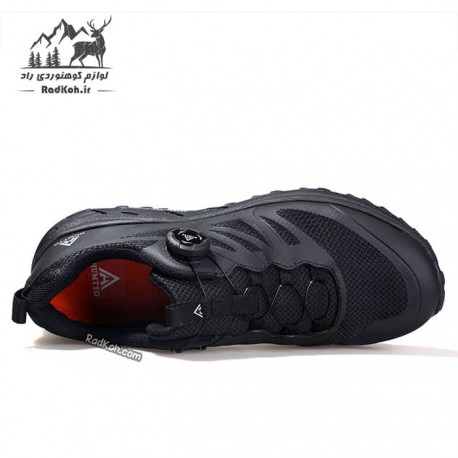 کفش پیاده روی و دویدن مردانه هومتو مدل humtto 320828A-2 بند دیسکی رنگ مشکی