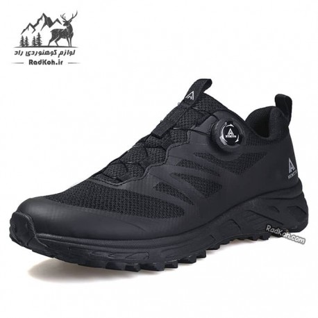 کفش پیاده روی مردانه هامتو مدل 320828A-2 بند دیسکی رنگ مشکی