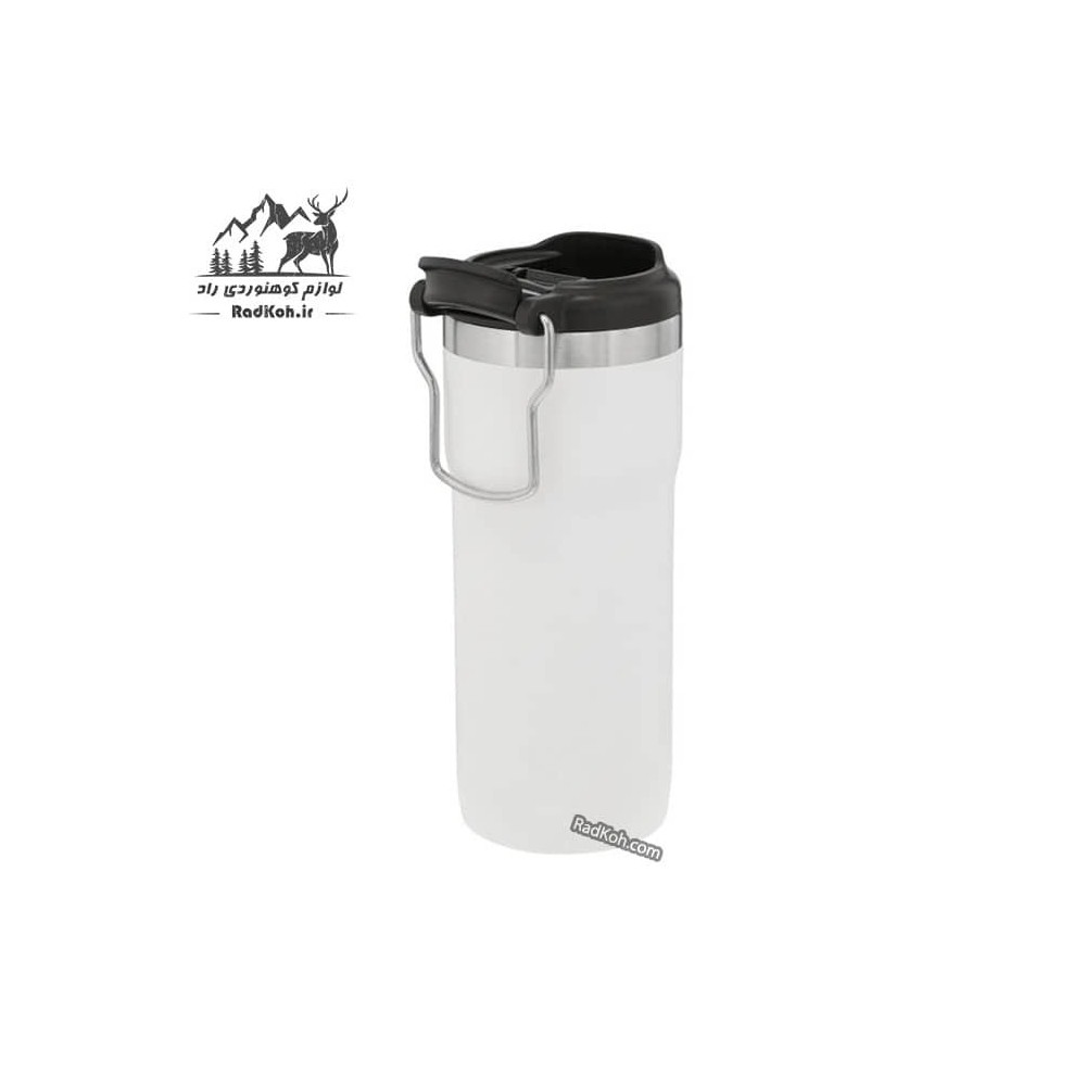 ماگ قفل دار 470 میلی لیتری کلاسیک استنلی مدل Classic TwinLock Mug 0.47L رنگ سفید