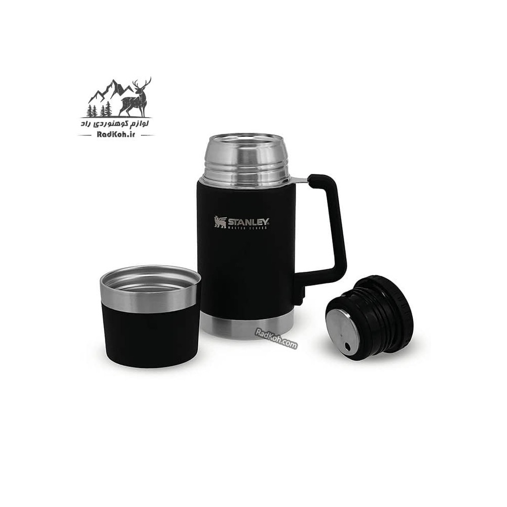 فلاسک غذای نشکن 700 میلی لیتر استنلی مستر مدل Master Food Jar 0.70L رنگ مشکی