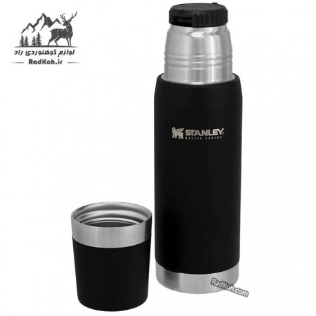 فلاسک نشکن 750 میلی لیتری استنلی مستر مدل Master Thermal Bottle 0.75L رنگ مشکی
