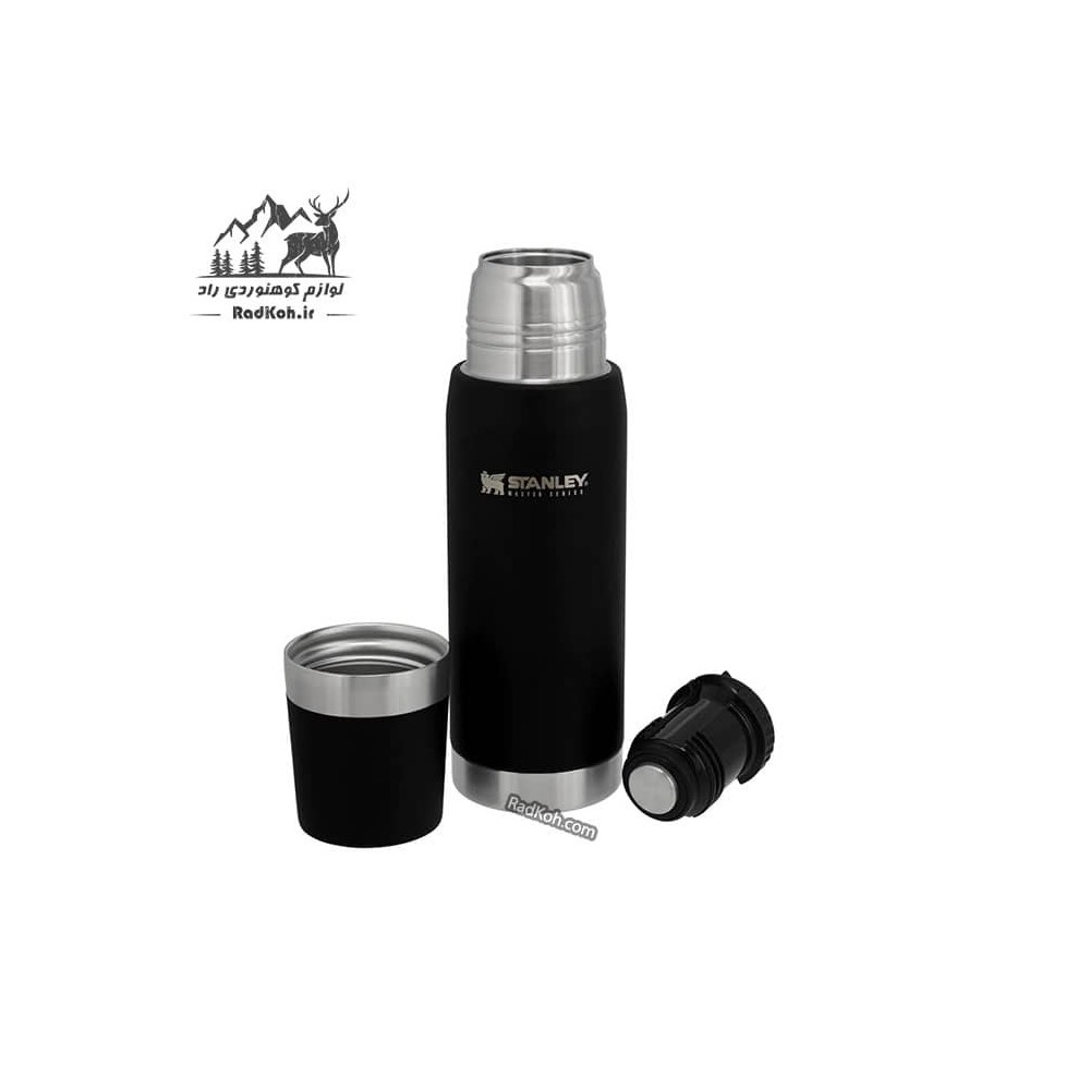 فلاسک نشکن 750 میلی لیتری استنلی مستر مدل Master Thermal Bottle 0.75L رنگ مشکی