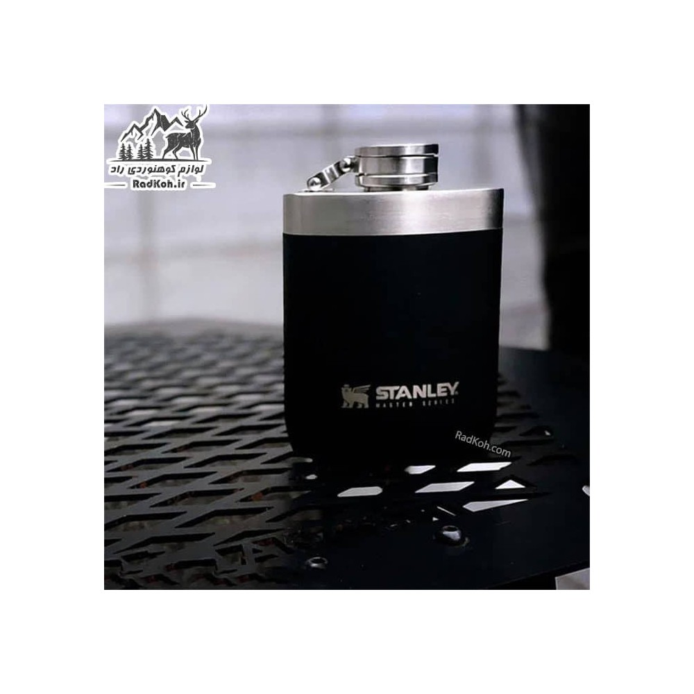 فلاسک جیبی کتابی استنلی مستر مدل Hip Flask 0.23L رنگ مشکی