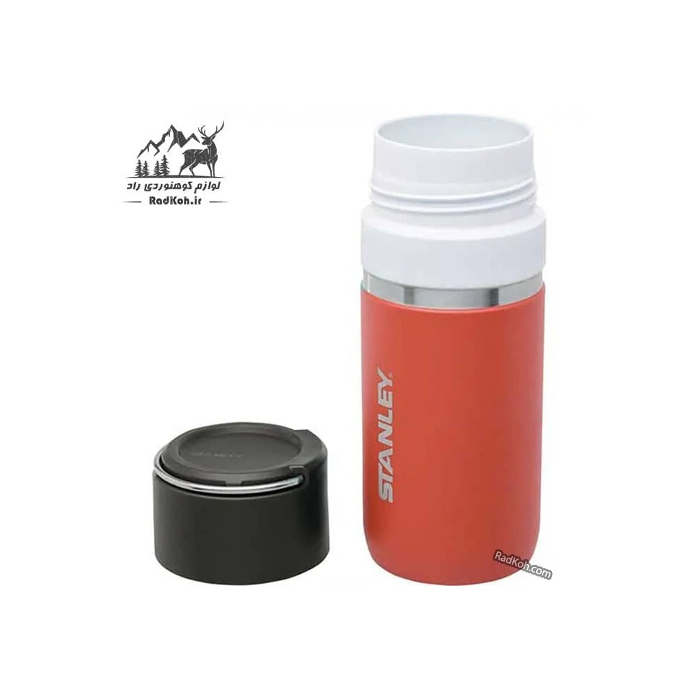 فلاسک سرامیکی 470 میلی لیتری استنلی مدل stanley Go Bottle 0.47L رنگ نارنجی