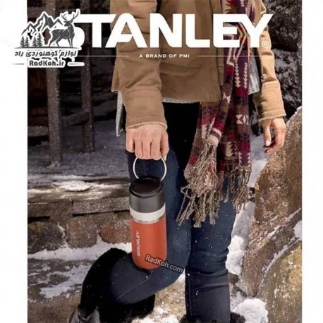 فلاسک سرامیکی 470 میلی لیتری استنلی مدل stanley Go Bottle 0.47L رنگ نارنجی