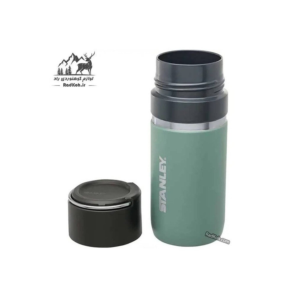 فلاسک سرامیکی 470 میلی لیتری استنلی مدل stanley Go Bottle 0.47L رنگ سبز
