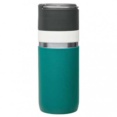 فلاسک سرامیکی 470 میلی لیتری استنلی مدل stanley Go Bottle 0.47L رنگ سبز آبی