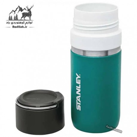 فلاسک سرامیکی 470 میلی لیتری استنلی مدل stanley Go Bottle 0.47L رنگ سبز آبی