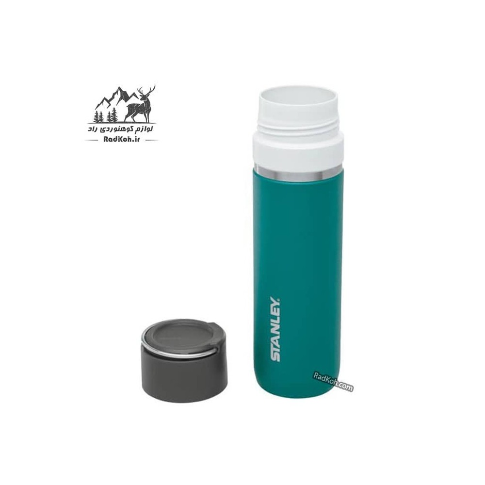فلاسک سرامیکی 700 میلی لیتری استنلی مدل stanley Go Bottle 0.70L رنگ سبزآبی