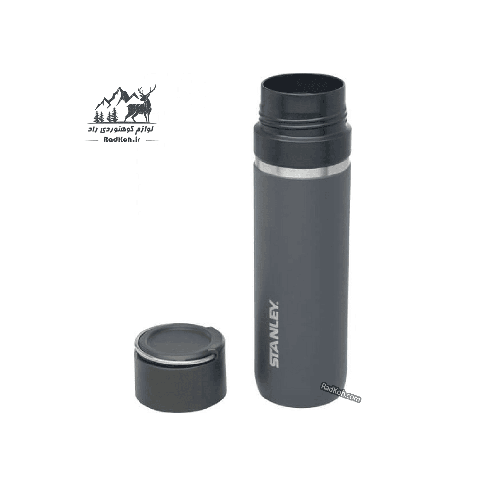 فلاسک سرامیکی 700 میلی لیتری استنلی مدل stanley Go Bottle 0.70L رنگ خاکستری